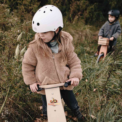 Kinderfeets Toddler Bike Helmet Matte White
