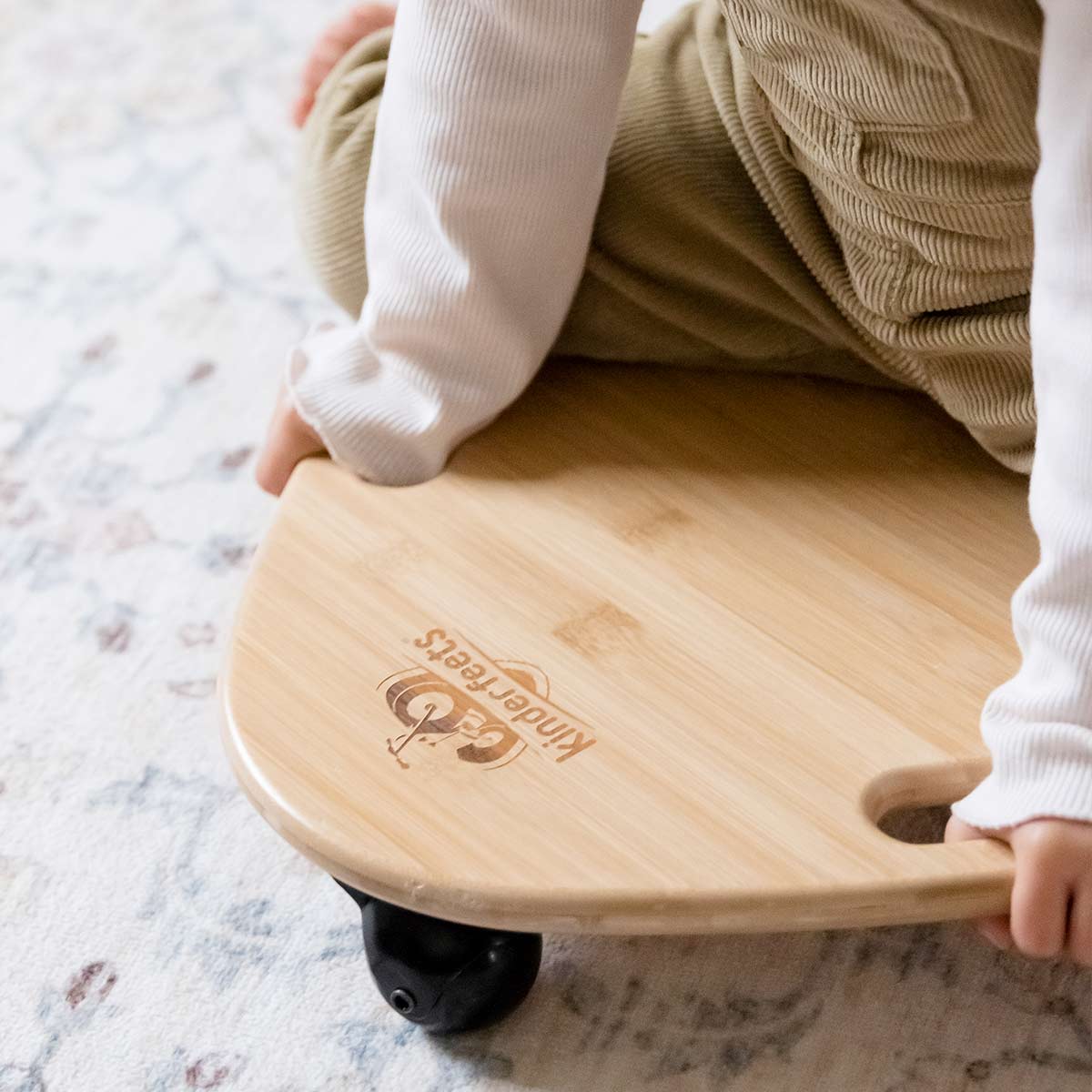 Kinderfeets Tummy Glider Wheelie Board - Bamboo