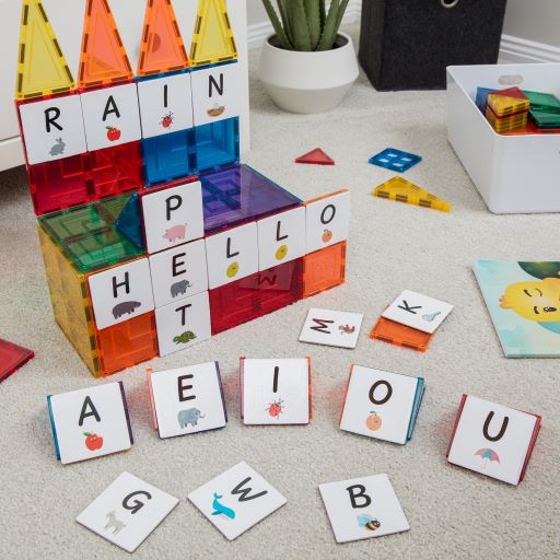 Magnetic Tile Topper - Alphabet Upper case Pack