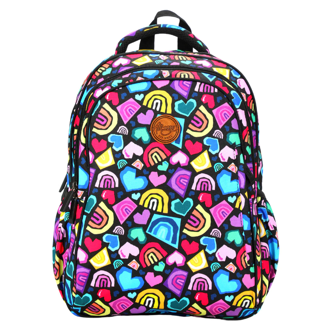 Midsize Kids Backpack - Love and Rainbow