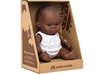 Miniland Doll 21cm African - Girl
