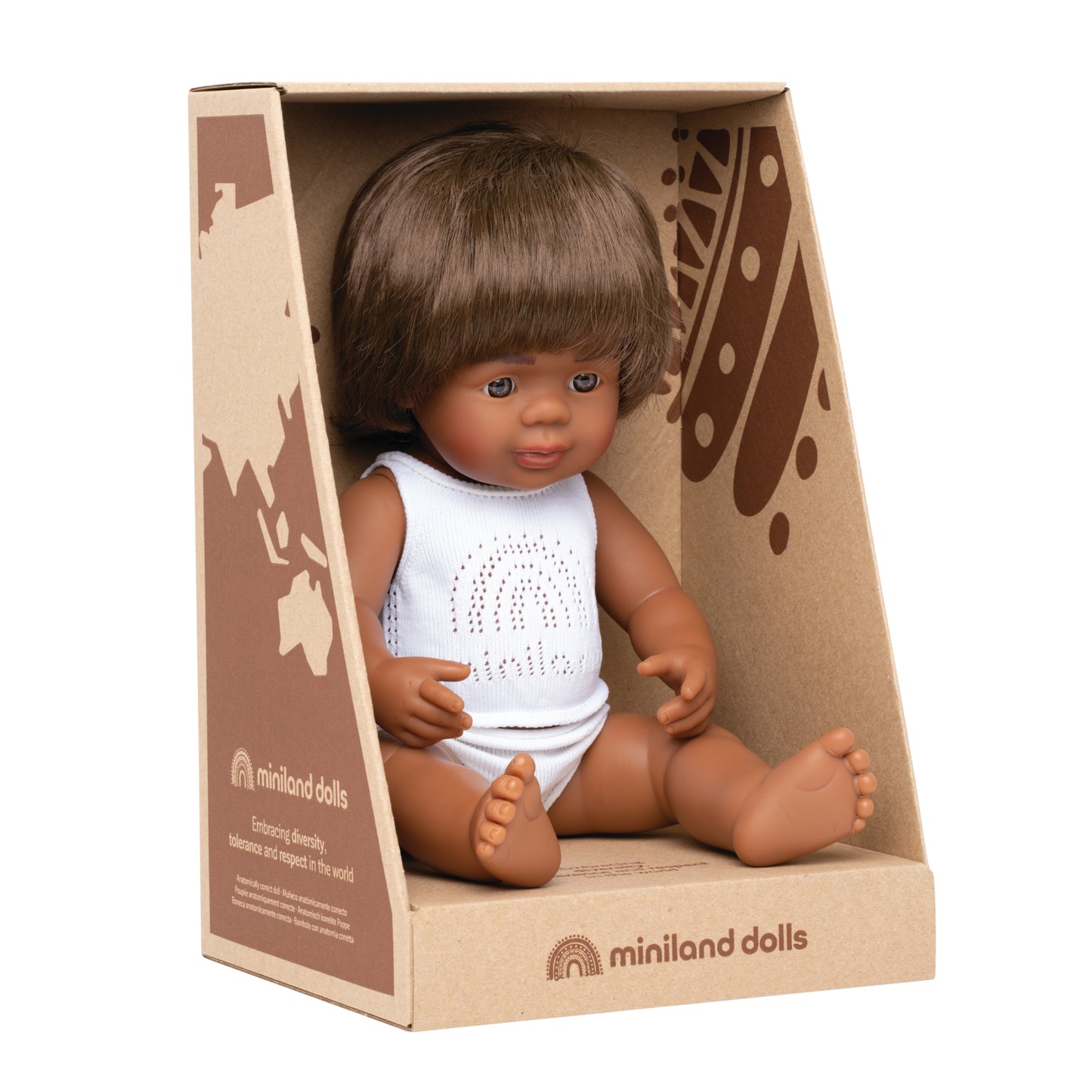 Miniland Doll 38cm Aboriginal - Boy