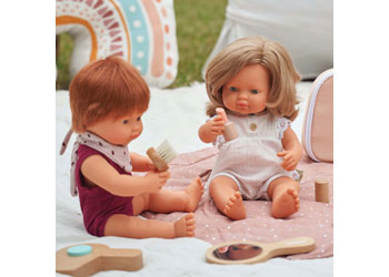 Miniland Doll 15'' Caucasian Girl with Hearing Implant (Box) - Made in Spain, Anatomically Correct, Quality Miniland Doll 15'' Caucasian Girl with Hearing Implant (Box) - Made in Spain, Anatomically Correct, Quality