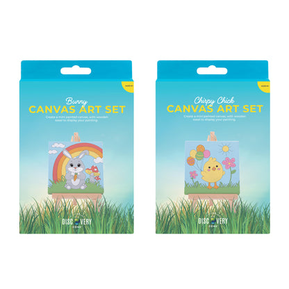 Easter Canvas Art Set - Chicks & Bunnies