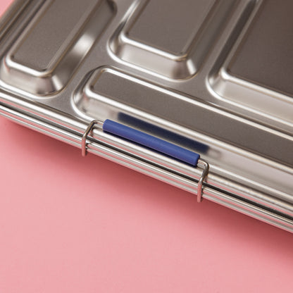 Five Compartment Leakproof Stainless Steel Lunchbox - Indigo