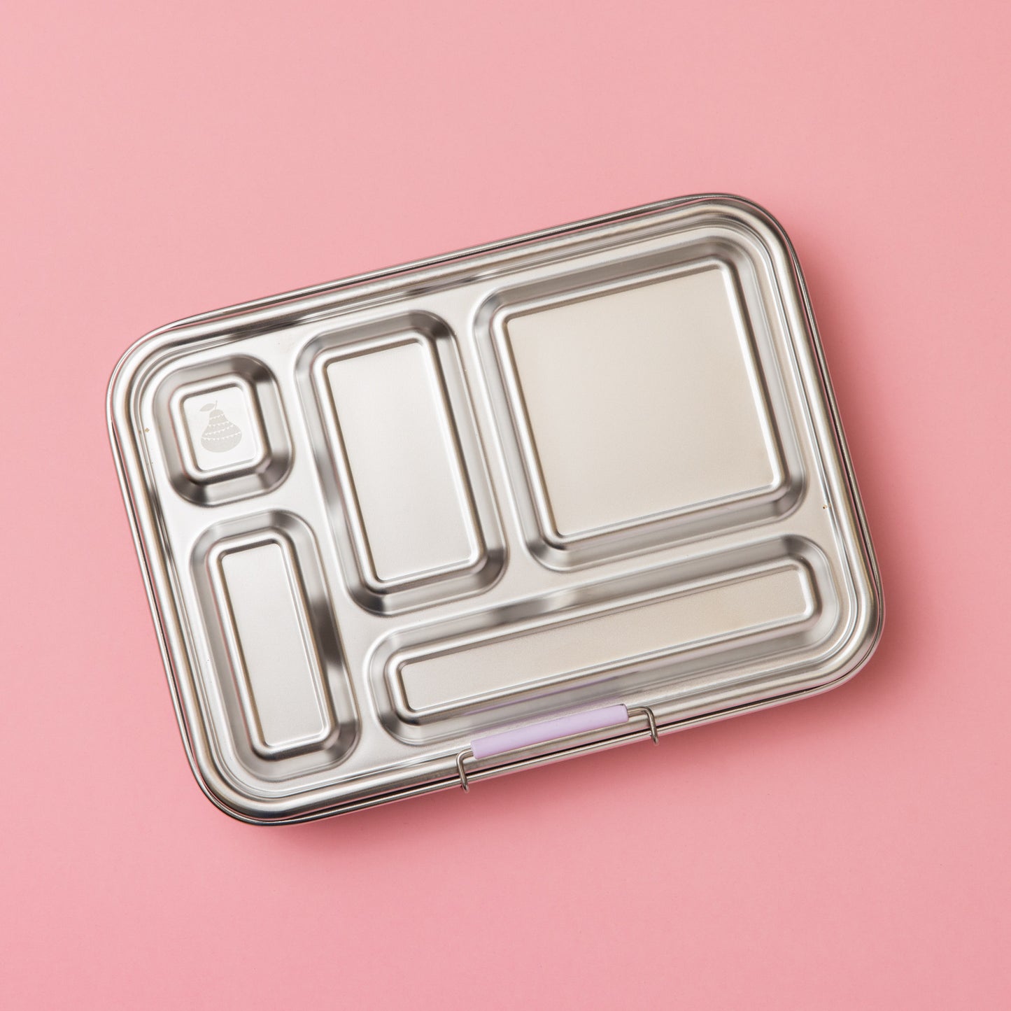 Five Compartment Leakproof Stainless Steel Lunchbox - Lilac