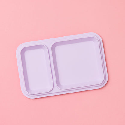 Five Compartment Leakproof Stainless Steel Lunchbox - Lilac