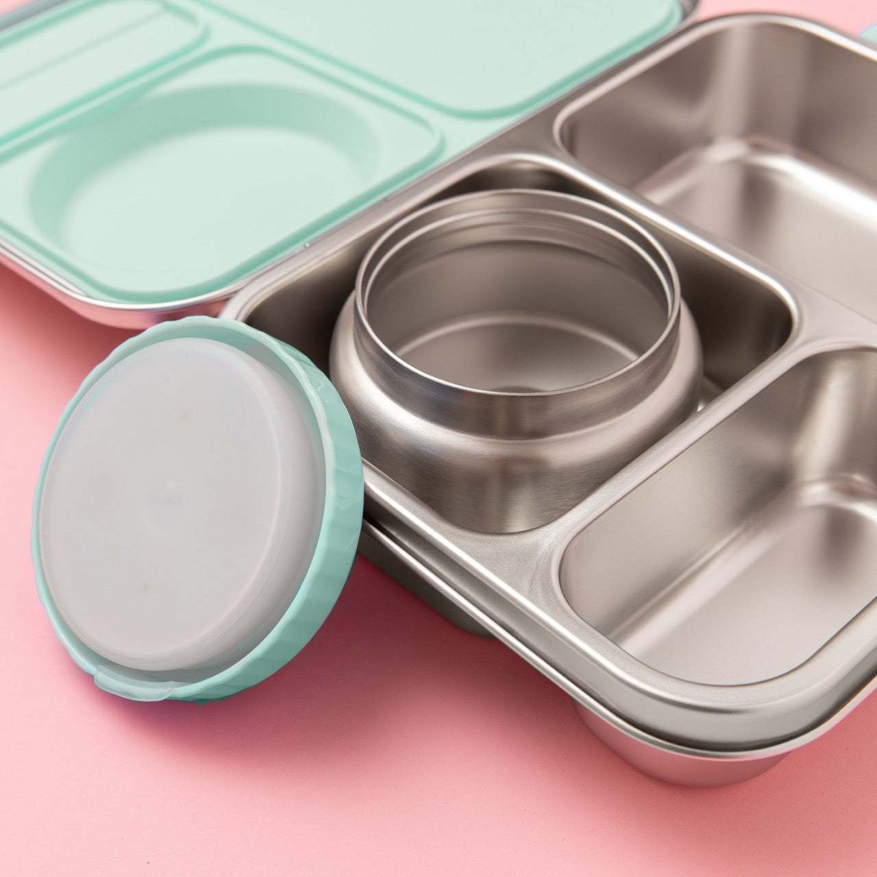The Hot n Cold Hero Box Stainless Steel Lunchbox - Mint