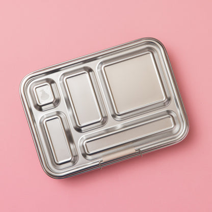 Five Compartment Leakproof Stainless Steel Lunchbox - Oatmeal