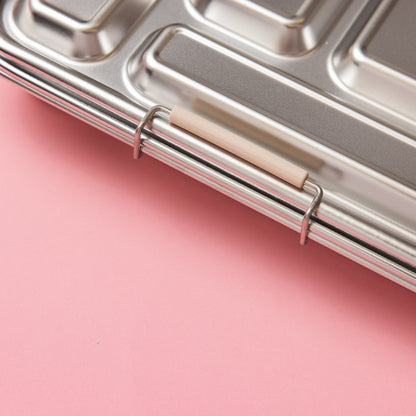 Five Compartment Leakproof Stainless Steel Lunchbox - Oatmeal