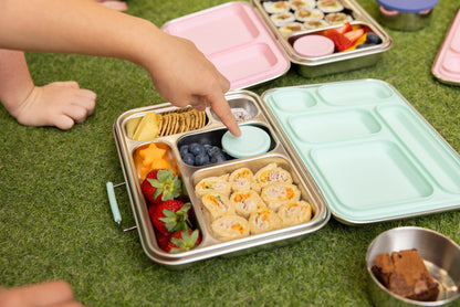 Five Compartment Leakproof Stainless Steel Lunchbox - Mint