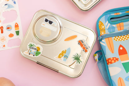 Reusable Lunch Box Stickers - Surf's Up!