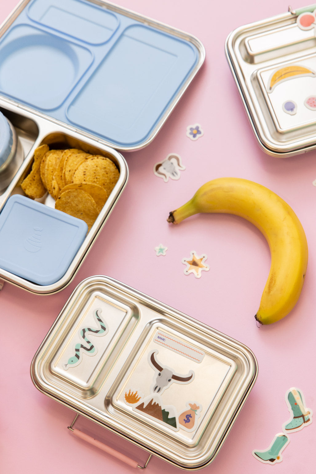 Reusable Lunch Box Stickers - Wild West