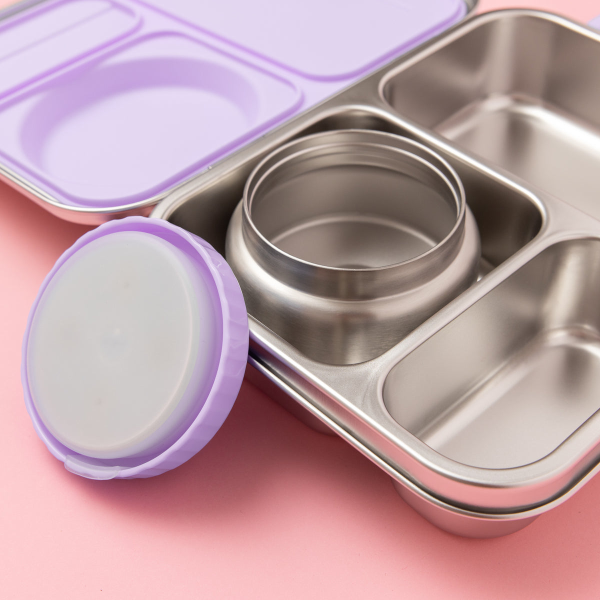 The Hot n Cold Hero Box Stainless Steel Lunchbox - Lilac