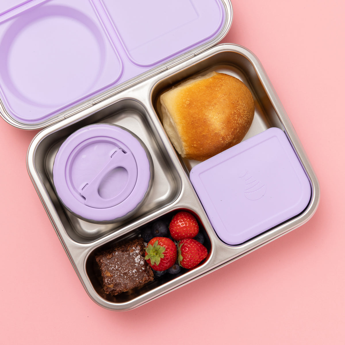 The Hot n Cold Hero Box Stainless Steel Lunchbox - Lilac