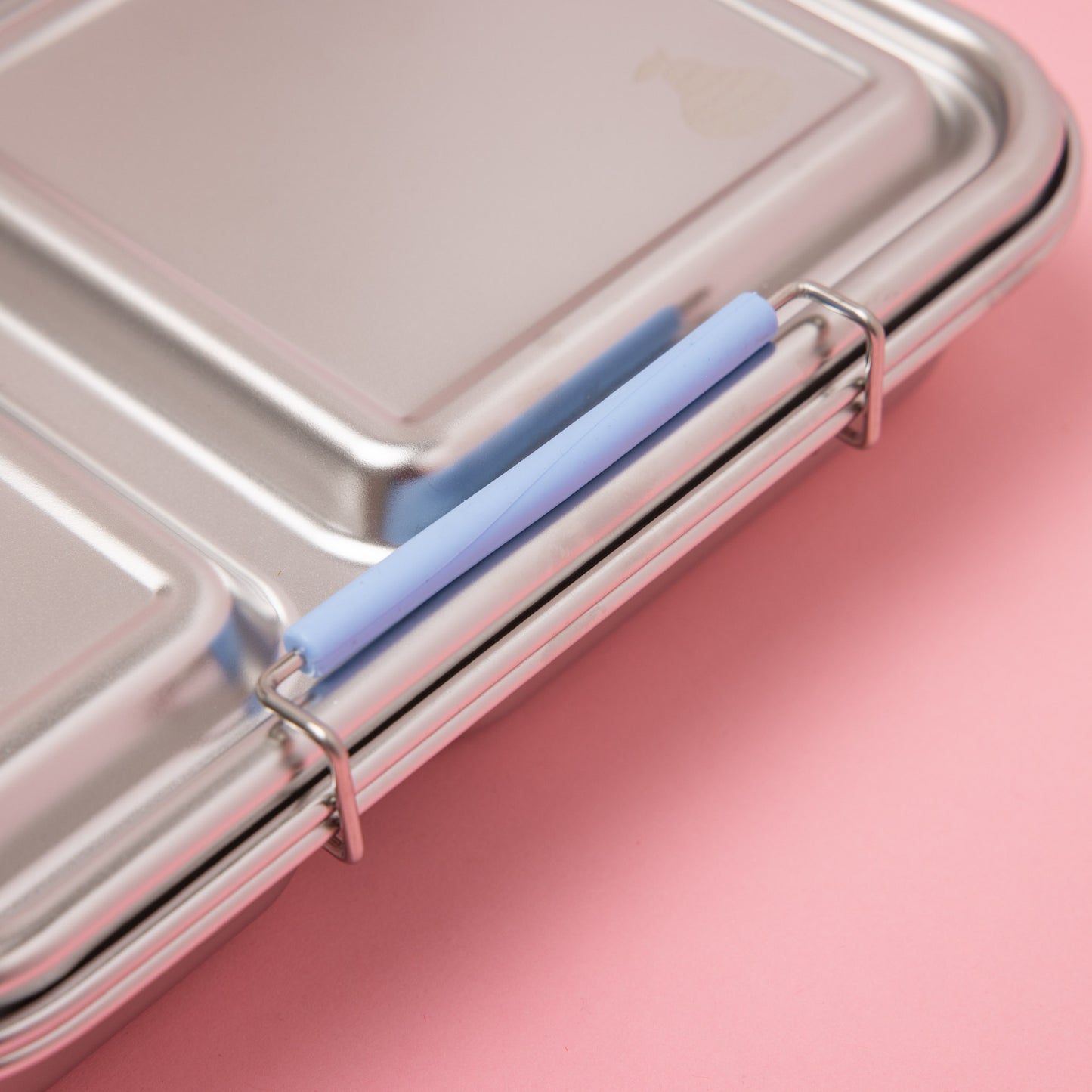 Two Compartment Leak Proof Stainless Steel Lunchbox - Blue