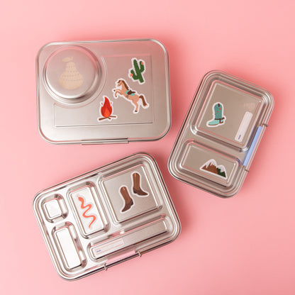 Reusable Lunch Box Stickers - Wild West
