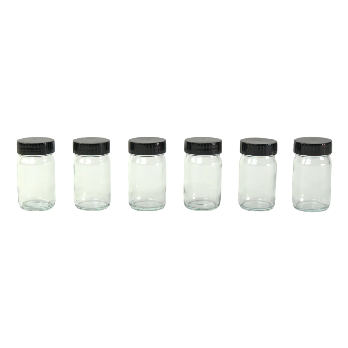 6 x 100ml Paint Jars in Wooden Holder