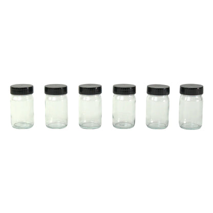 6 x 100ml Paint Jars in Wooden Holder