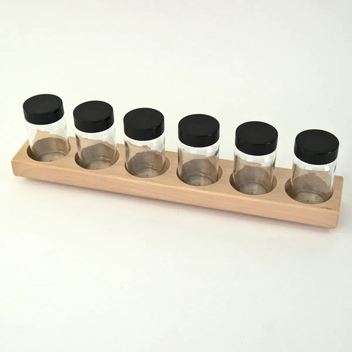 6 x 50ml Paint Jars in Wooden Holder