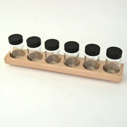 6 x 50ml Paint Jars in Wooden Holder