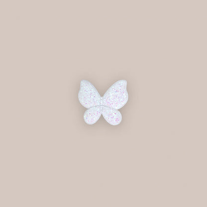 Hair Clips - Sequin Butterfly - Petite Opal Glitter Butterfly