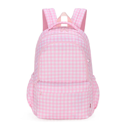 PRE ORDER - Campus School Backpack - Pink Gingham
