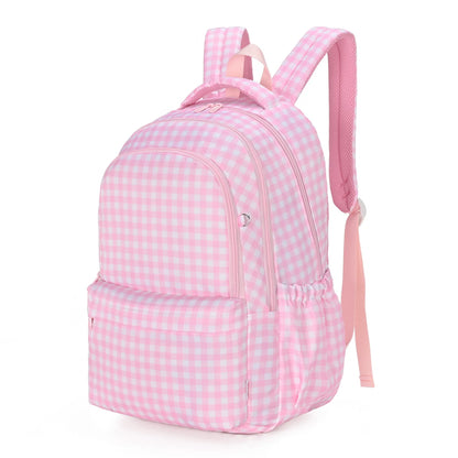 PRE ORDER - Campus School Backpack - Pink Gingham