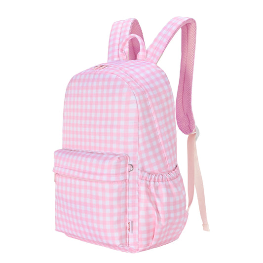 Junior Backpack - Pink Gingham