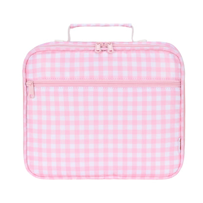 Junior Insulated Lunch Bag - Pink Gingham