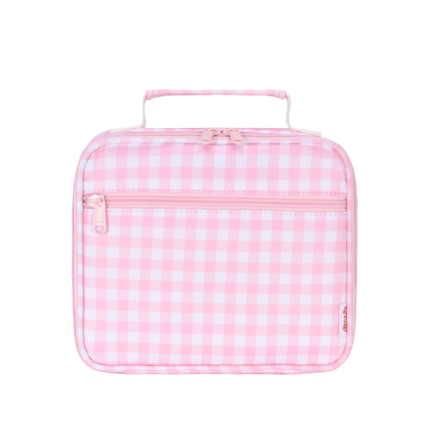Mini Insulated Lunch Bag - Pink Gingham