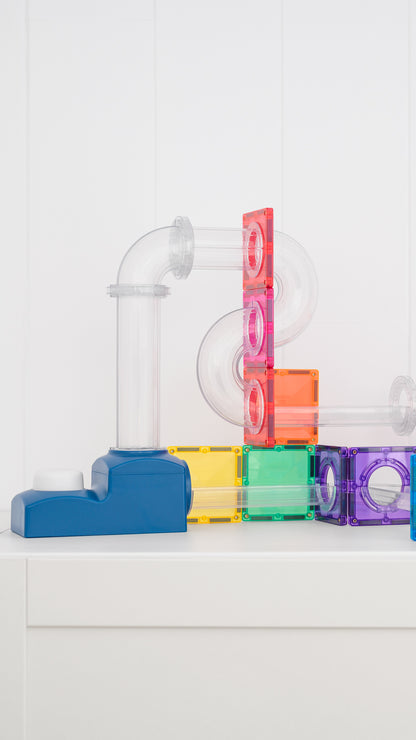Connetix Magnetic Tiles - Ball Run Launcher Pack 47 pc