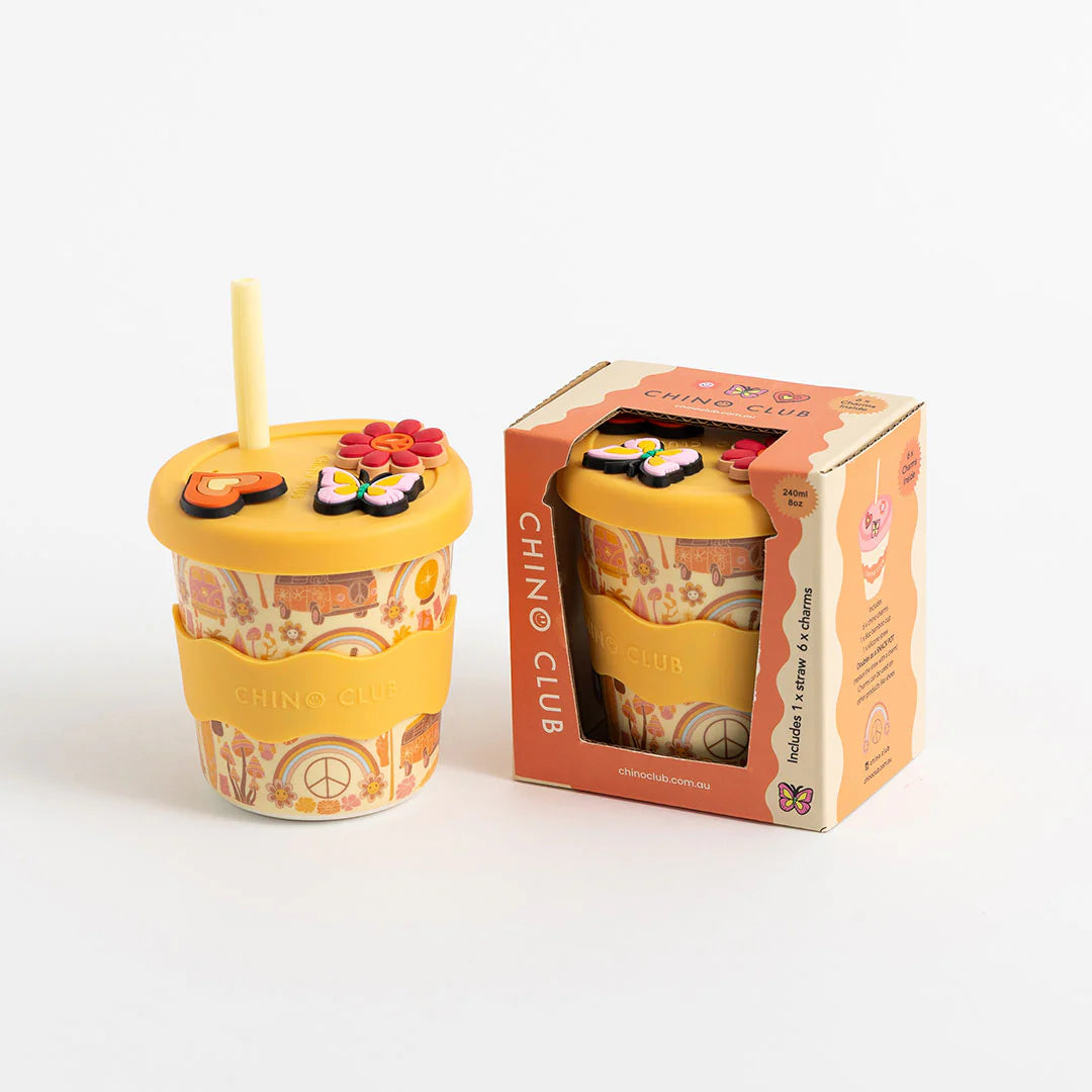 Kids 8oz Chino Cup - Charm - Retro