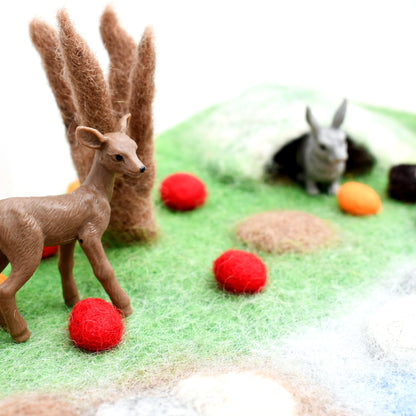 Felt Woodland River Play Mat Playscape