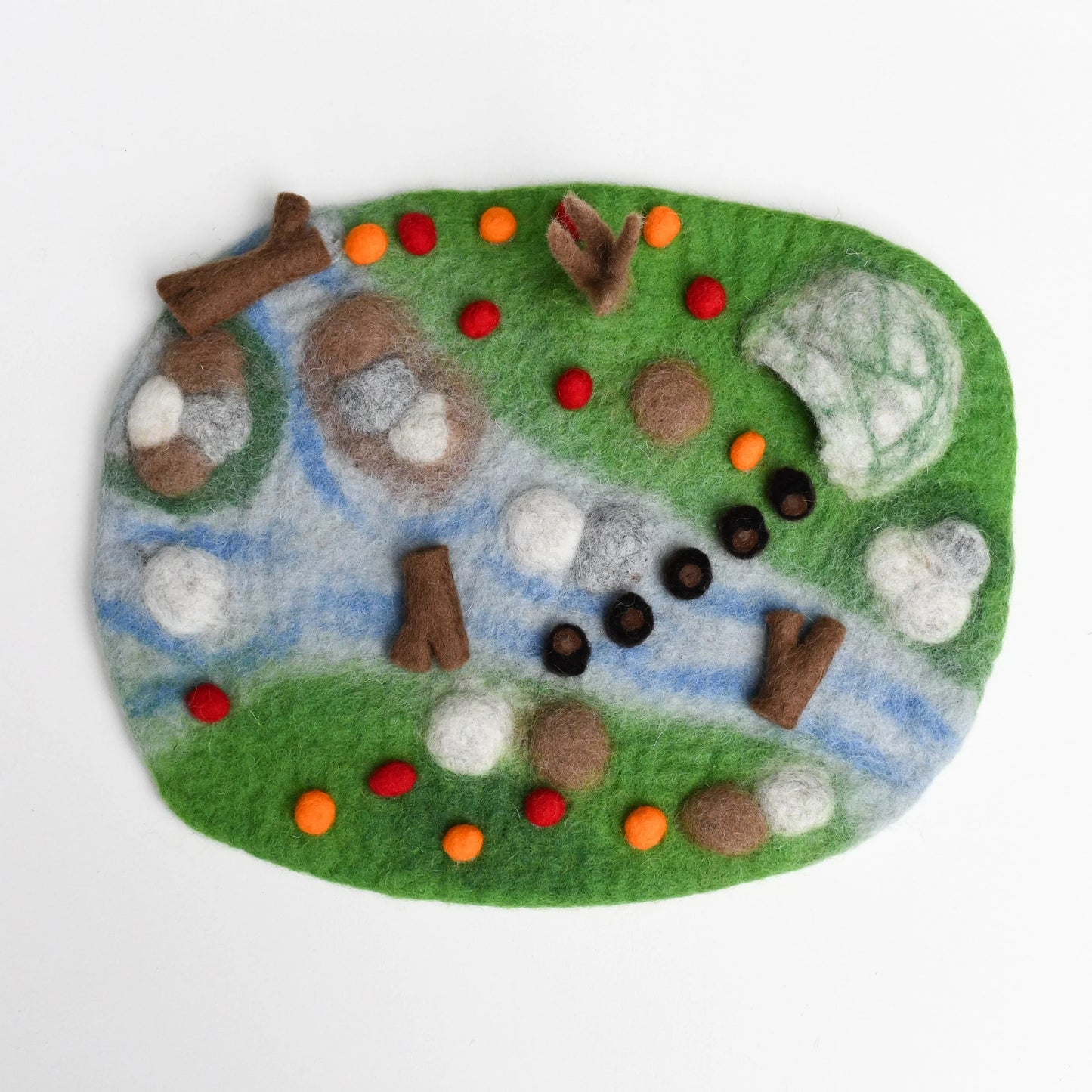Felt Woodland River Play Mat Playscape