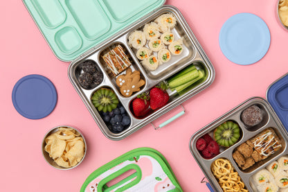 Five Compartment Leakproof Stainless Steel Lunchbox - Mint