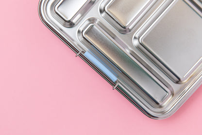 Five Compartment Leakproof Stainless Steel Lunchbox - Blue