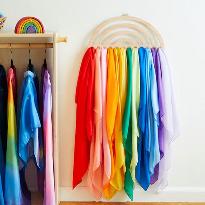 Play Silks - Wooden Display - Various Sizes and Patterns