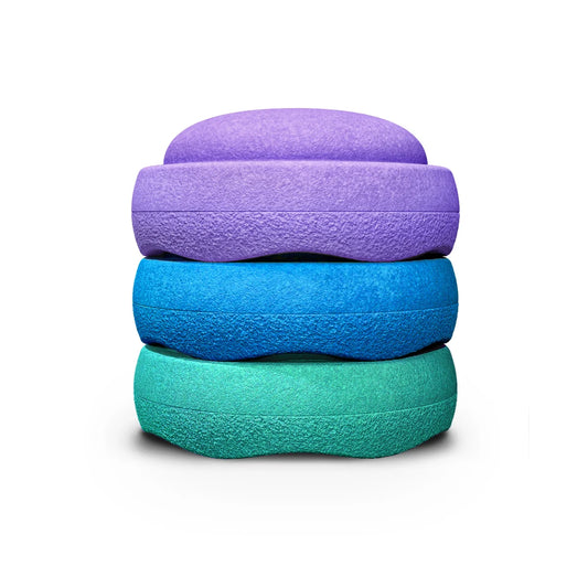 Stapelstein Balance Stepping Stones - Original size, Set of 3, Cool Classic