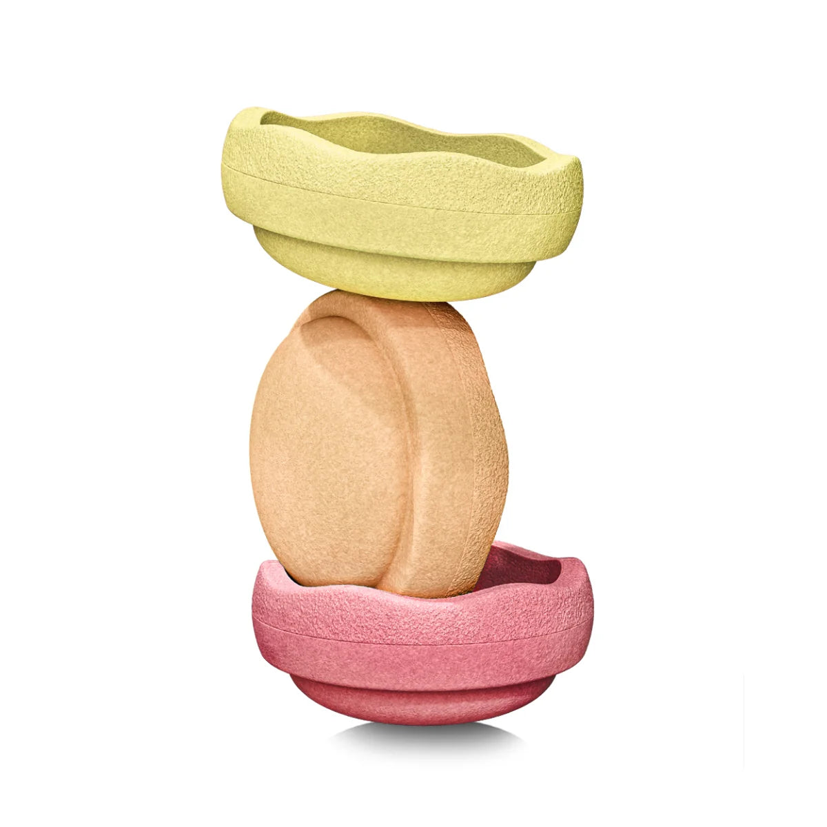 Stapelstein Balance Stepping Stones - Original size, Set of 3, Warm Pastel