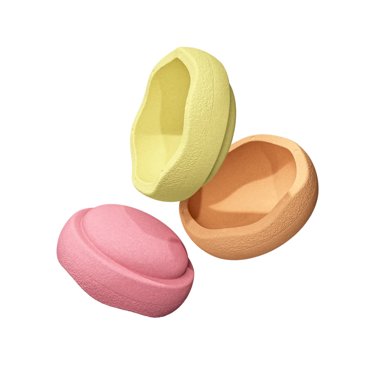 Stapelstein Balance Stepping Stones - Original size, Set of 3, Warm Pastel