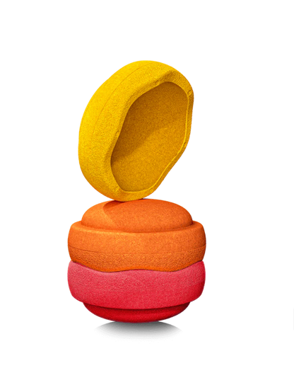 Stapelstein Balance Stepping Stones - Original size, Set of 3, Warm Classic
