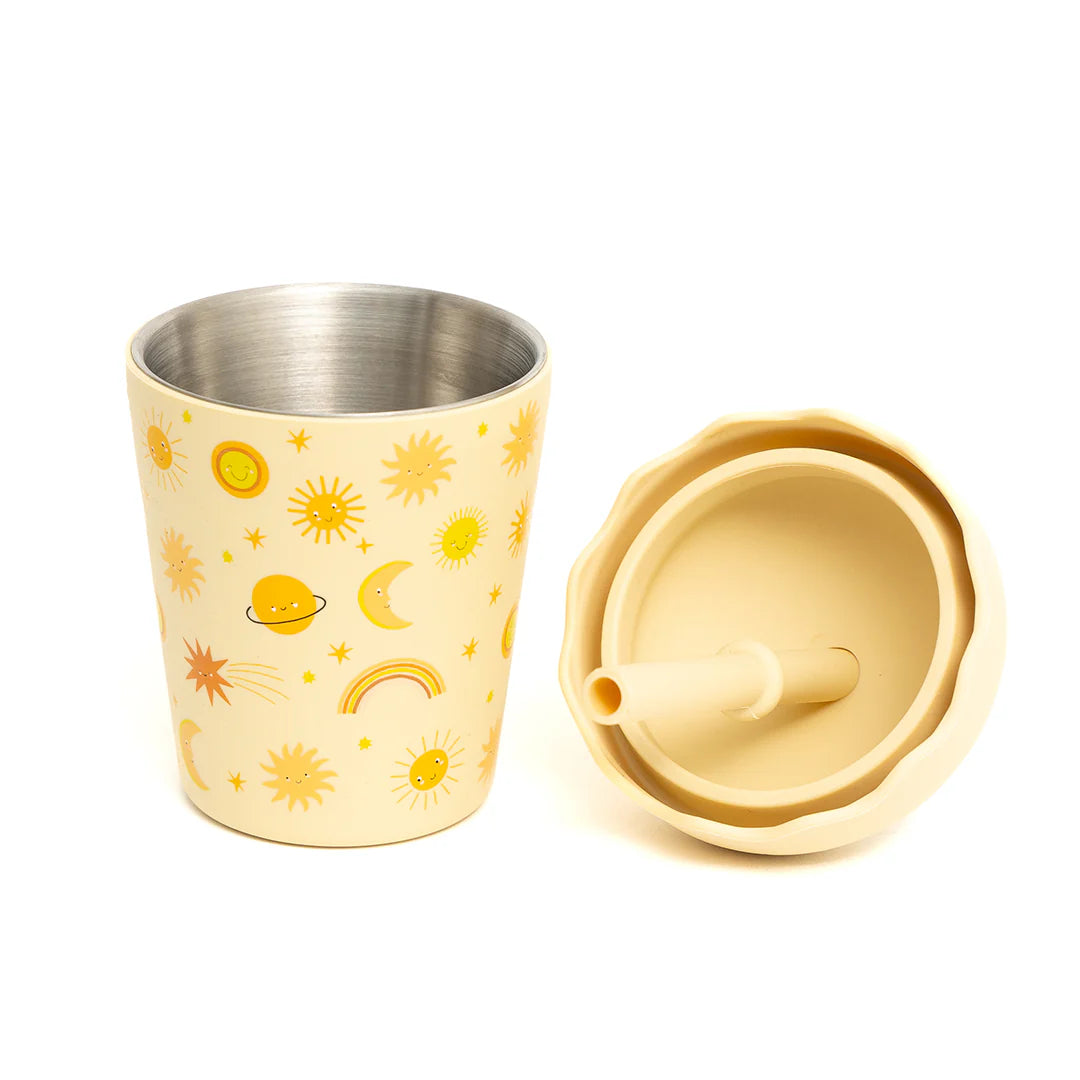 Smoothie Cup and Straw 200mls - Suns Yellow