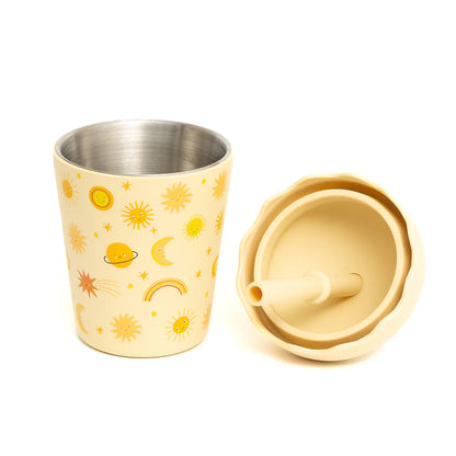 Smoothie Cup and Straw 200mls - Suns Yellow