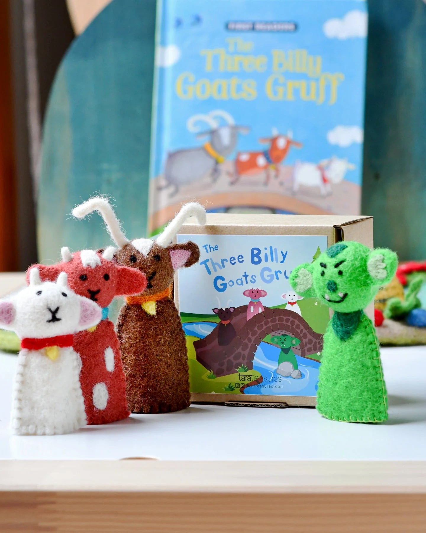 Finger Puppet Set - 3 Billy Goats Gruff