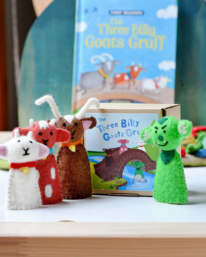 Finger Puppet Set - 3 Billy Goats Gruff