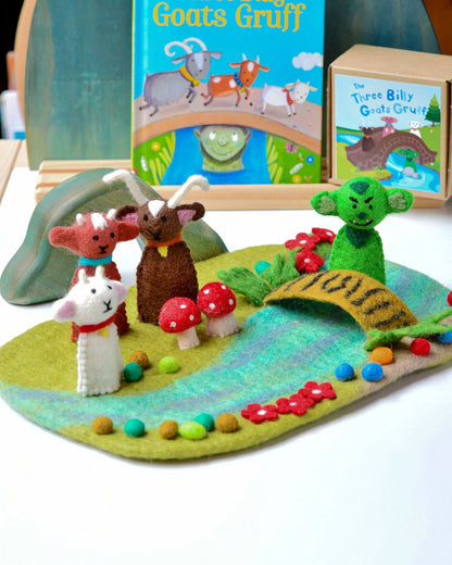 Finger Puppet Set - 3 Billy Goats Gruff
