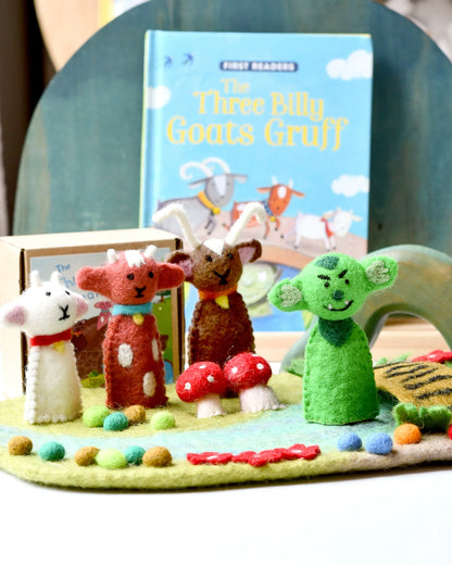 Finger Puppet Set - 3 Billy Goats Gruff