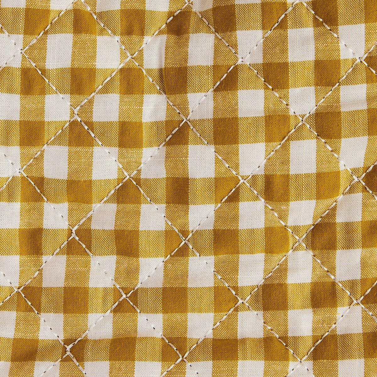 Folding Dolls Stroller - Mustard Gingham