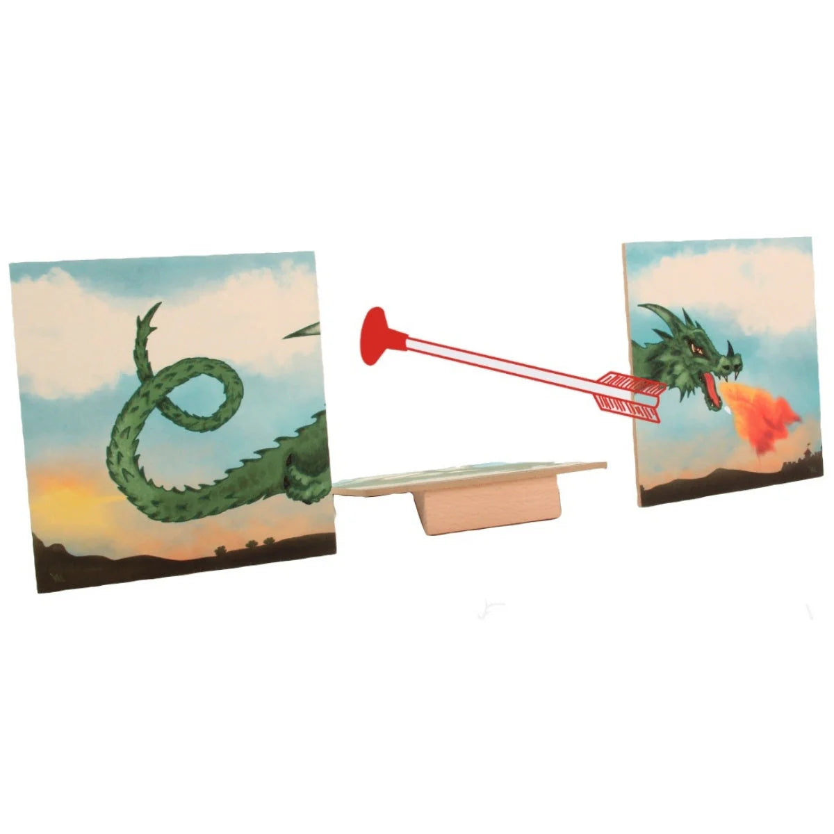 Trio Dragon Target and Bow & Arrows Set - 42cm